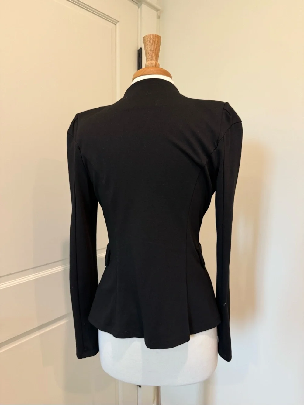 Black Military-Style Women's Jacket